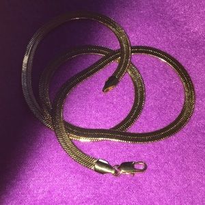 White or yellow Gold Filled 18” herringbone chain